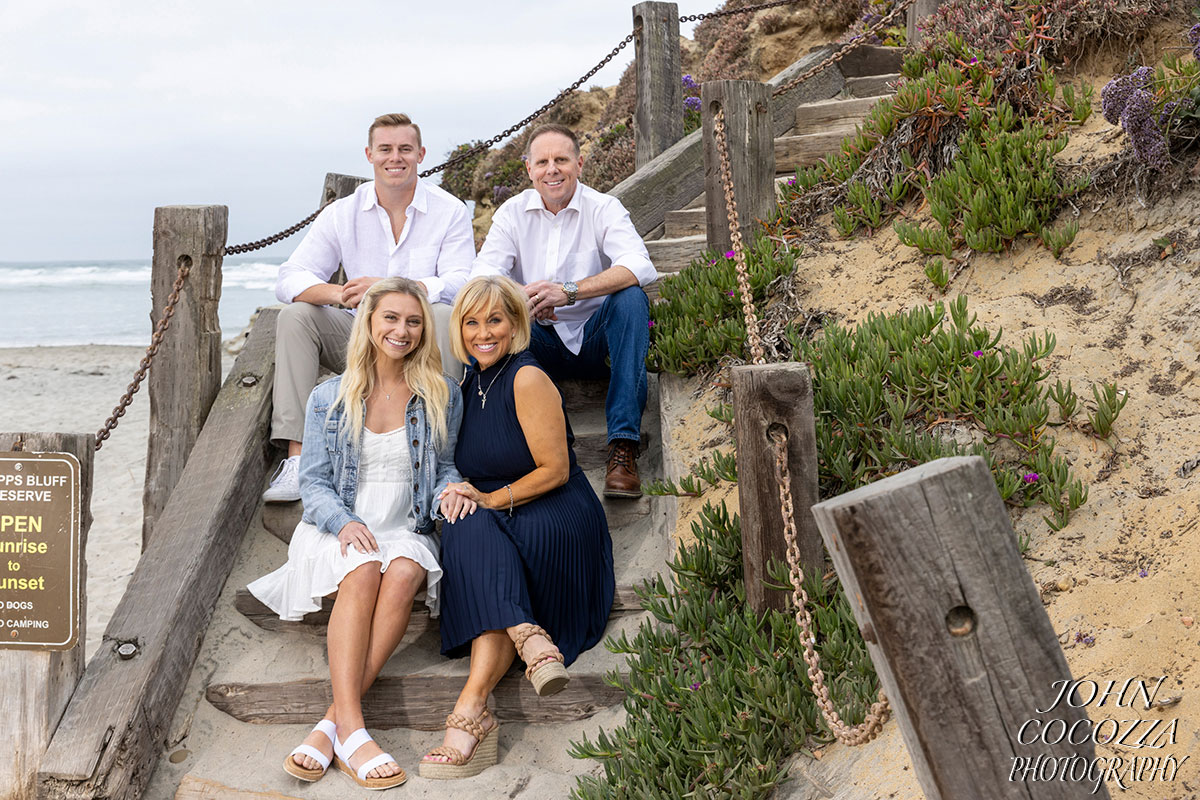 family portraits in del mar by san diego photographer john cocozza photography