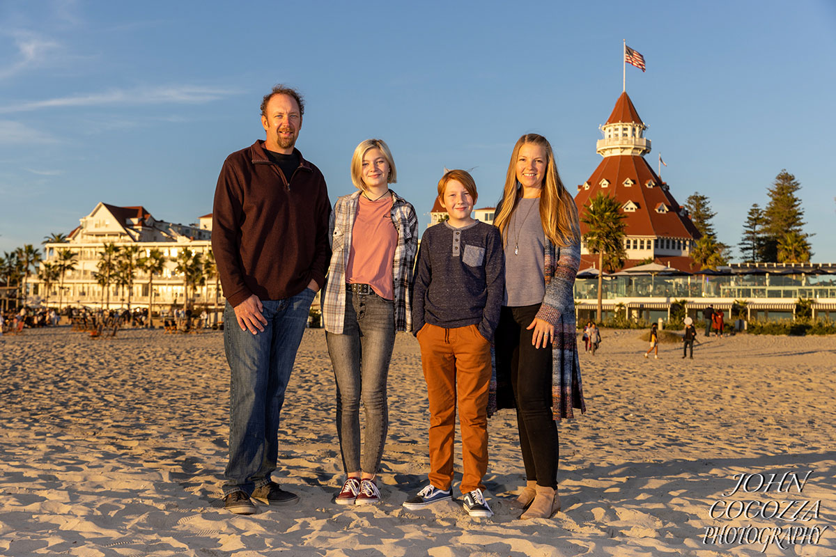 family pictures at coronado in san diego by john cocozza photography