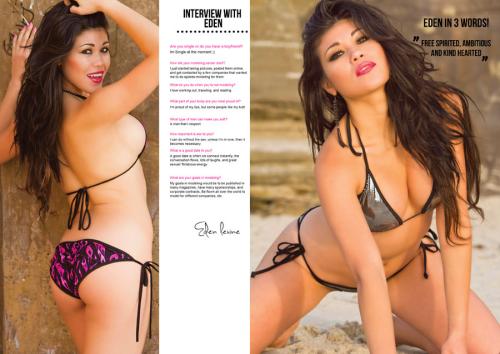 eden levine modeling in players magazine