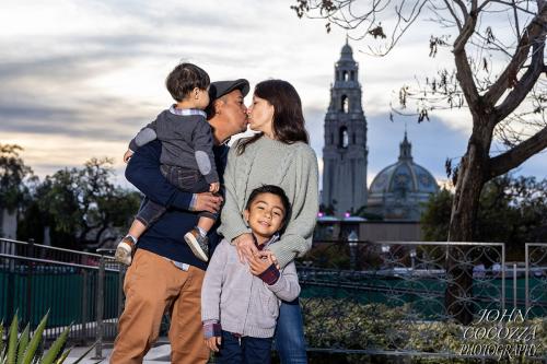 family photos at balboa park in san diego by john cocozza photography