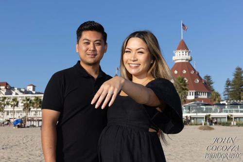 engagement portraits in coronado by san diego photographer john cocozza photography